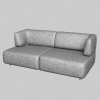 3d model sofa edra esse 2 posti