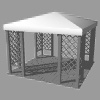 modello 3d gazebo quadrato