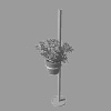 rest pole flowerpot