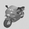 modello 3d motocicletta