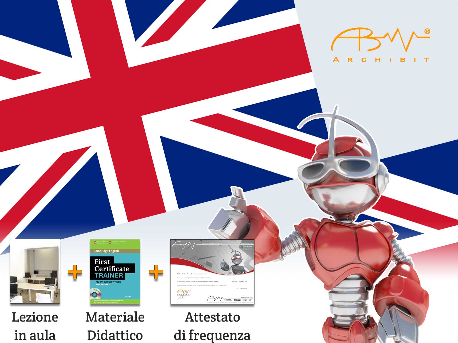 Corso inglese preparazione esame first certificate livello b1 b2 archibit centro corsi accreditato regione Lazio CNAPPC crediti formativi