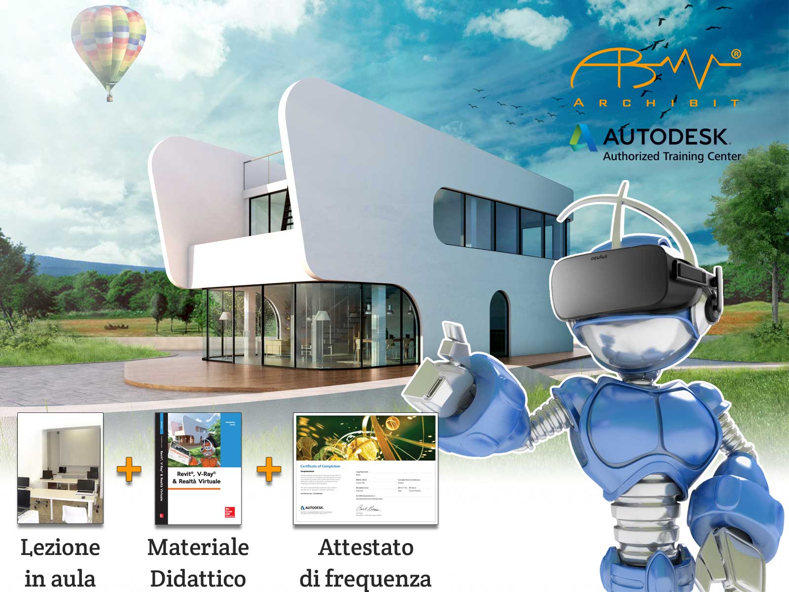Corso V-Ray per Revit - ArchiBit centro corsi Autodesk Revit e Vray e Realtà Virtuale BIM VR a roma
