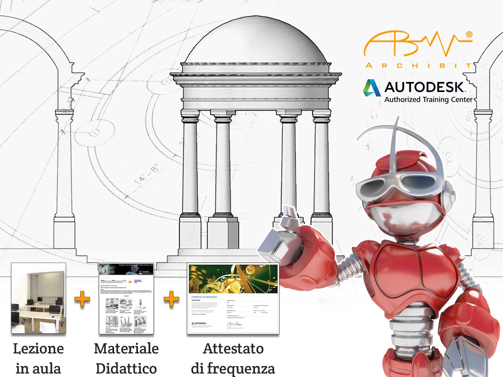 corso certificato autoCAD 2D archibit centro corsi autodesk roma