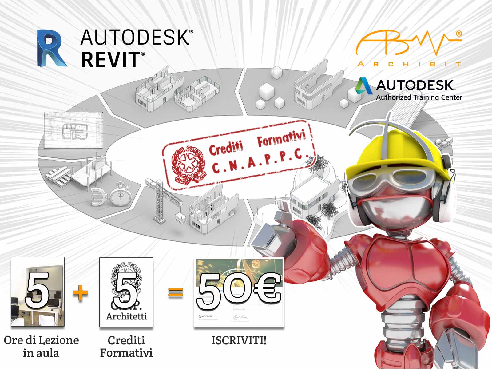 corso roma revit presentazione crediti formativi per architetti iscritti all'ordine archibit generation centro corsi bim autodesk roma